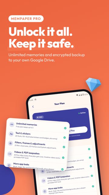 Mempaper screenshot: Pro features